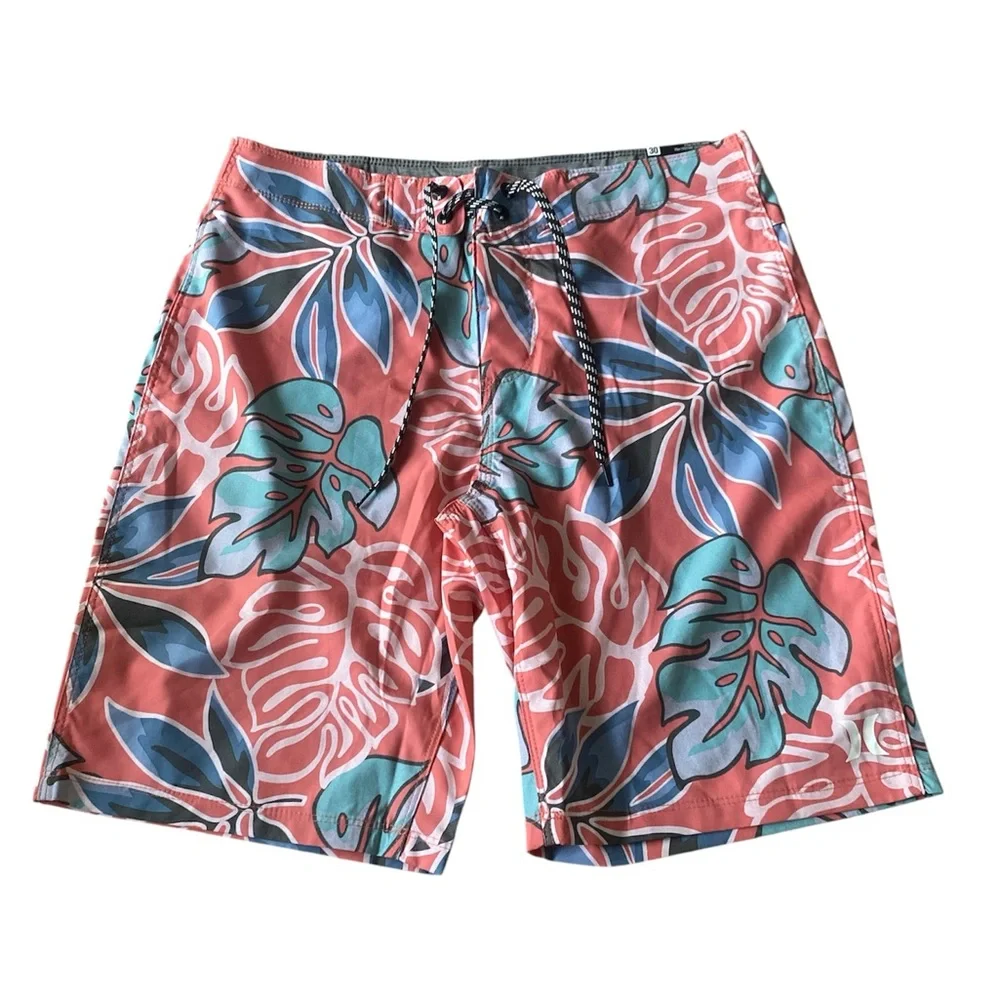 NWT Hurley Floral Swim‎ Shorts 30 G49